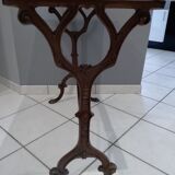 Marble bistro table Carrara 1910 Meallet Paris