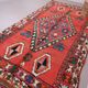 Red Vintage Moroccan rug 186 x 362 cm - Berber Wool Rug - Handmade Rug Boho