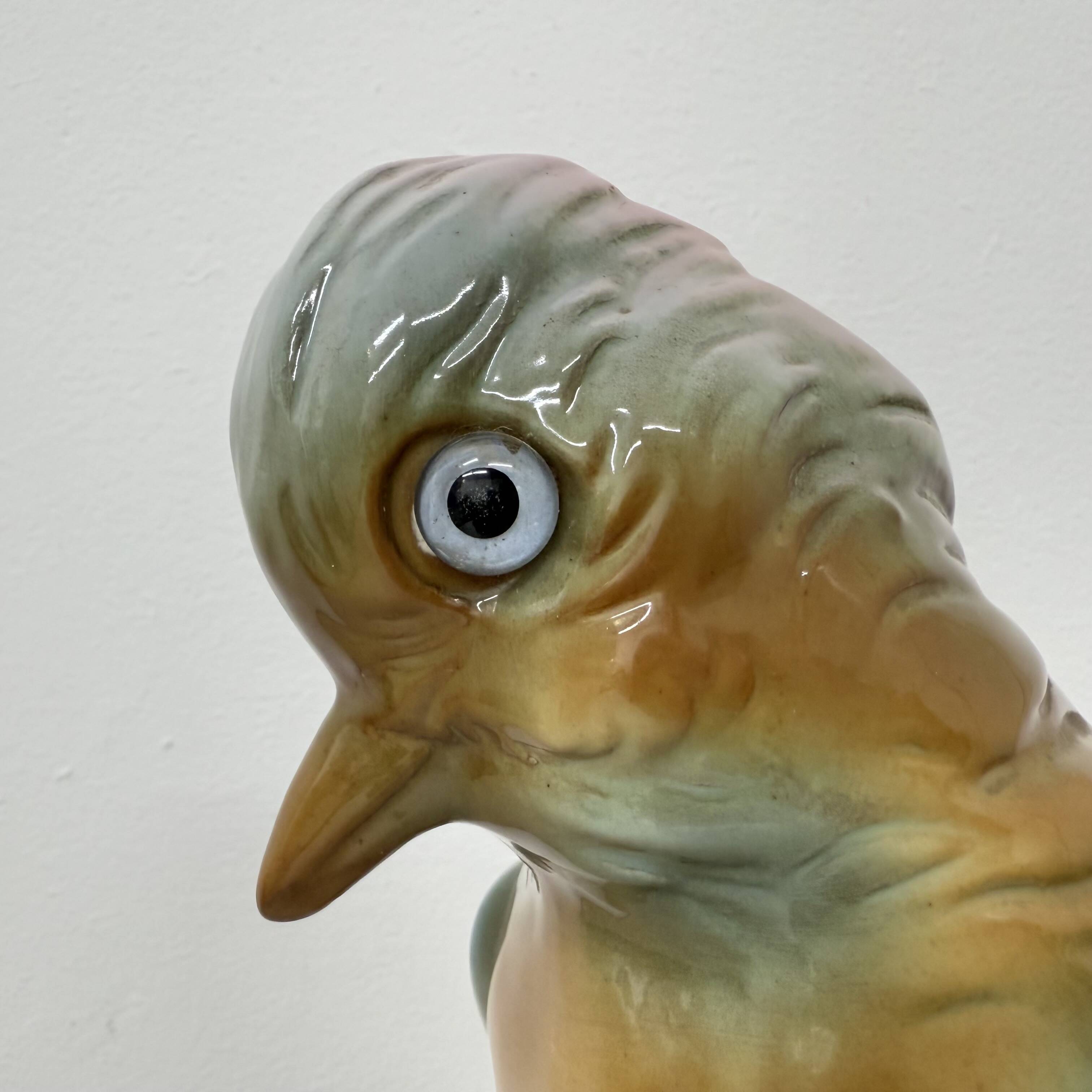 Vintage porcelain Parfume lamp bird , 1950s