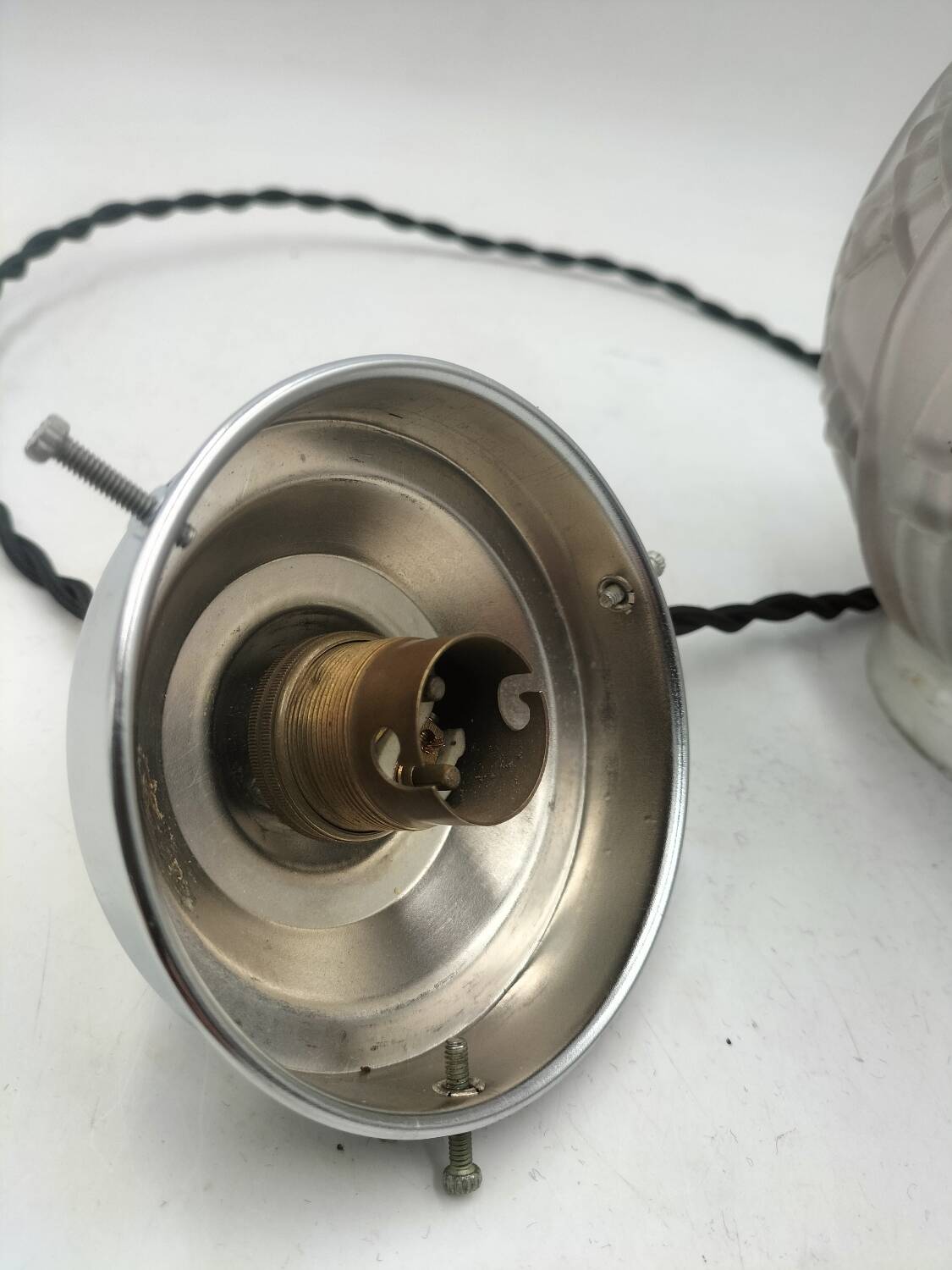 Art Deco glass pendant light