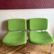 Paire de chauffeuses vintage