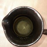 Pichet en céramique noire vallauris (france)