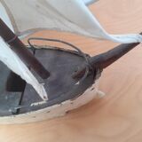 Model of sailboat 3 masts navigable bois blanc