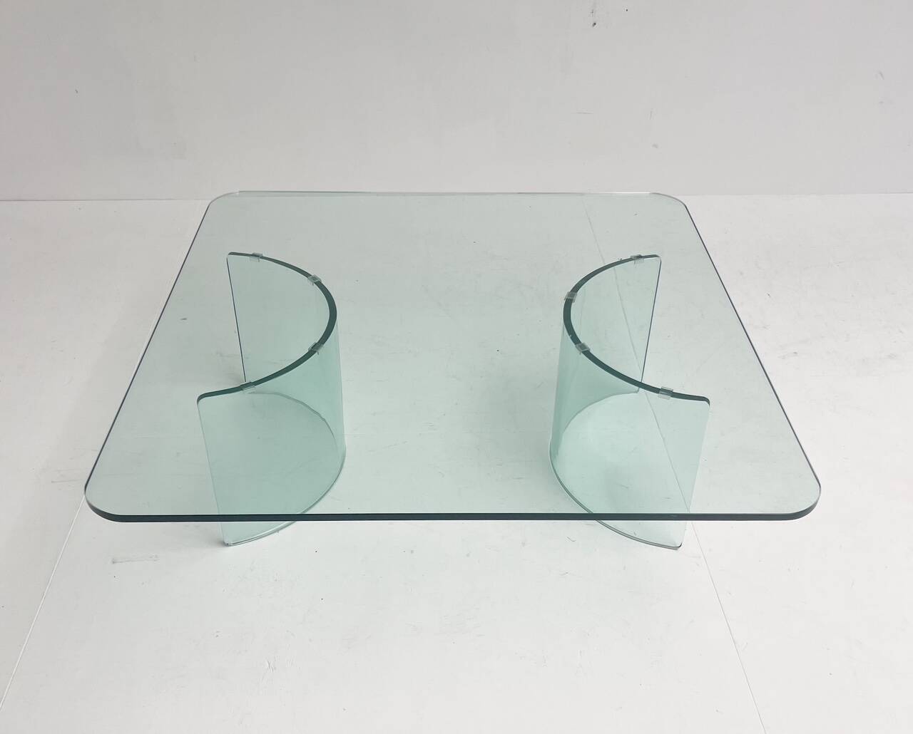 Modern Italian glass coffee table, 1970s
