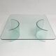 Modern Italian glass coffee table, 1970s