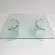 Modern Italian glass coffee table, 1970s