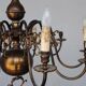 Chandelier style Dutch copper 10 lights