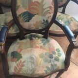 Set of 5 medallion armchairs