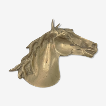 Empty ashtray brass horse pocket