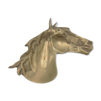 Empty ashtray brass horse pocket