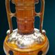 Lampe de sol vintage amphore en céramique à double éclairage, années