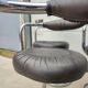 Set of 6 leather Cobra chairs by Giotto Stoppino, 1975