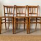 Lot de 3 chaises de bistrot anciennes