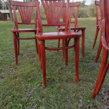 Set of 6 vintage bentwood bistro chairs
