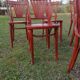 Lot de 6 chaises bistrot vintage en bois courbé