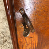 Ancien meuble bois poignée métal art déco vintage