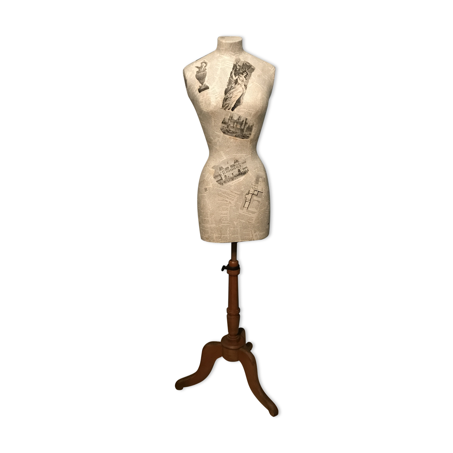 Buste de mannequin de couture Stockman vintage taille 38