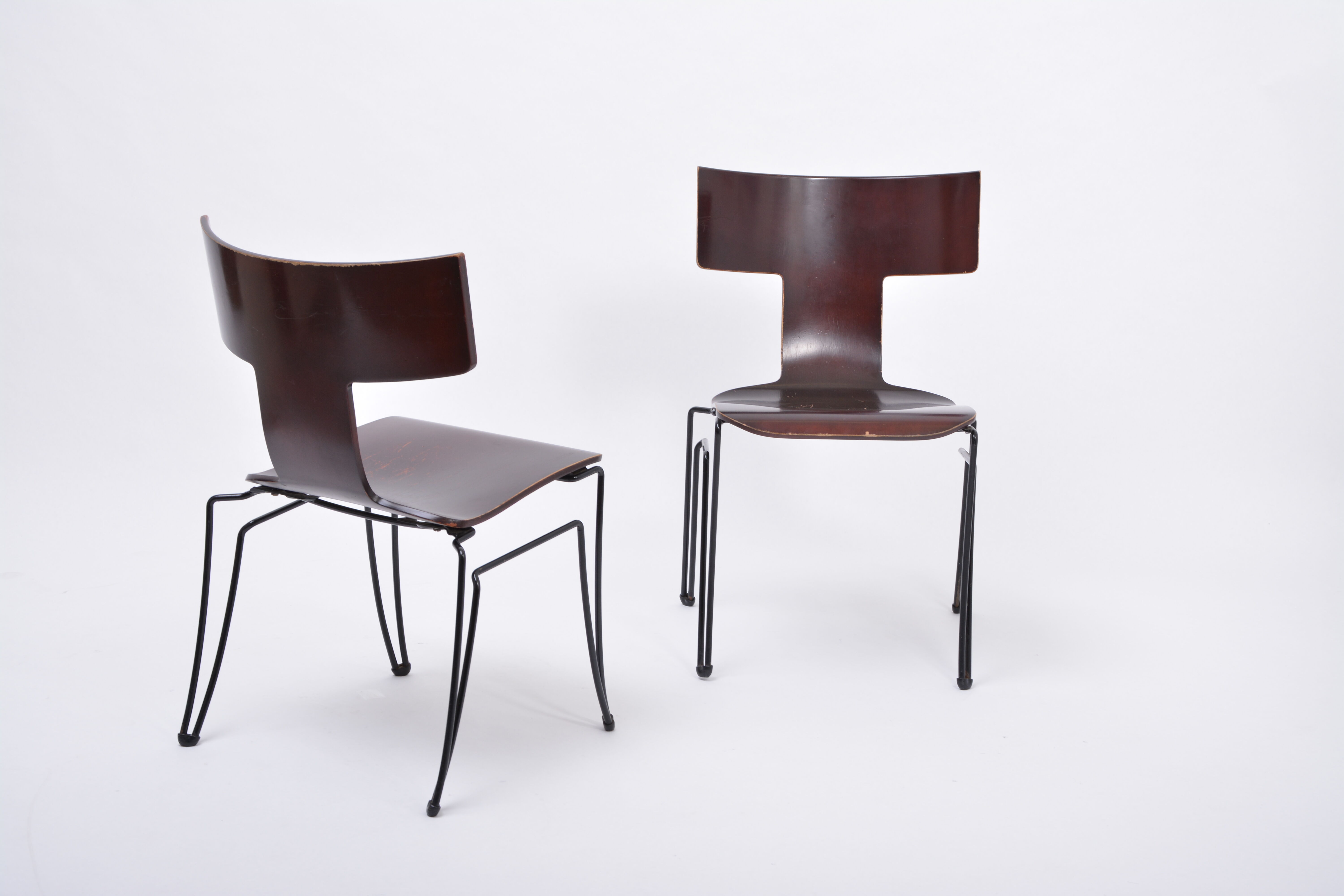 Pair of Vintage Anziano Dining Chairs by John Hutton for Donghia
