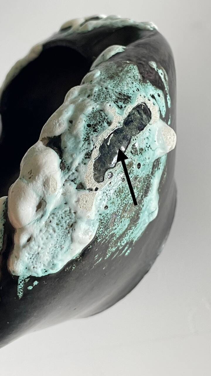 Cyclops Ceramic Ashtray Annecy France Vintage