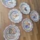 Set of 6 Breton plates