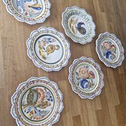 Série de 6 assiettes bretonnes