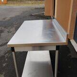 Desserte en inox alimentaire