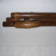 Leather and wood coat hanger