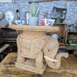 Vintage rattan coffee table