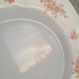 Set of 6 flat plates Arcopal vintage floral decoration