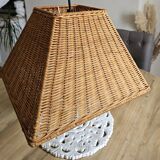 Wicker pendant light