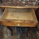 Louis XV bedside table in solid walnut