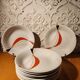 10 deep plates for velvety soups or salads, design 70 Winterling