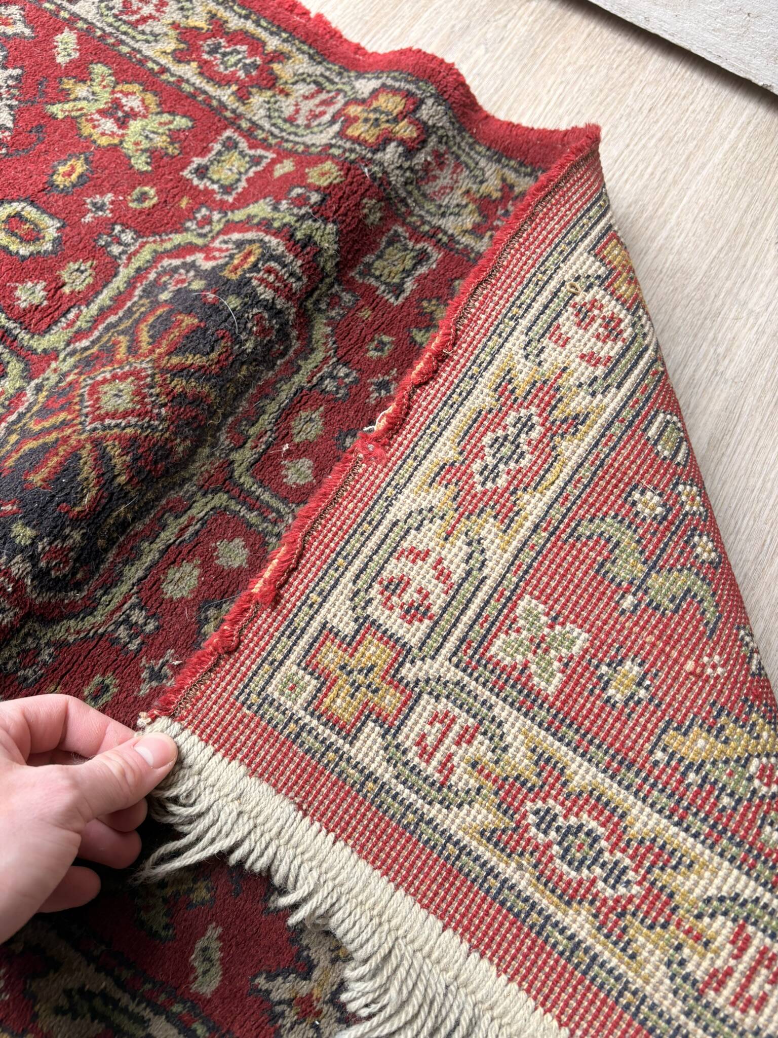 Ancien Tapis Rouge Shirvan Kasak Turc Oriental Orient Anatolie