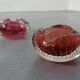 Italian Murano Glass Ashtrays, 1960s, Set of 2