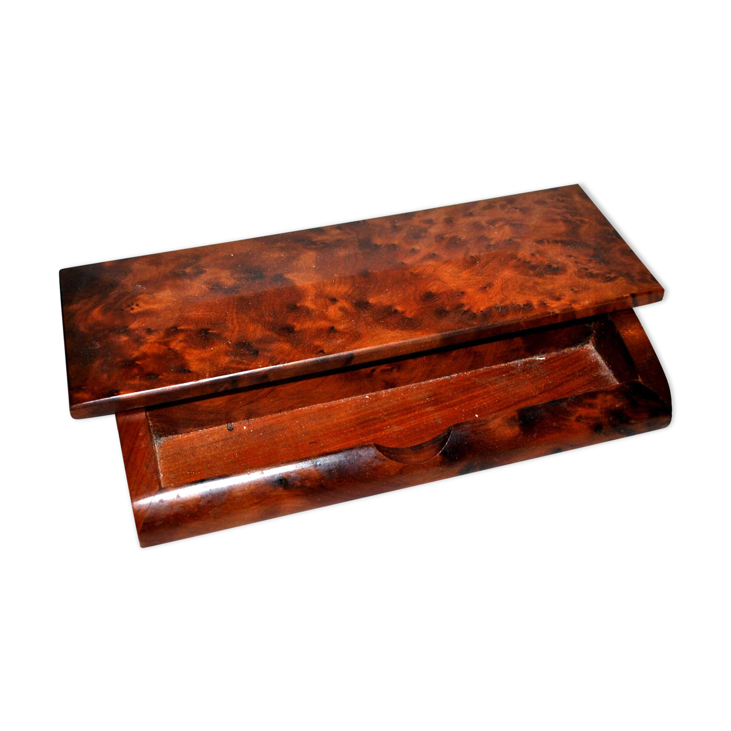 Wooden magnifying glass pen tray - Fountain pen pens in tuya