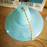 60s diabolo suspension in blue glass
