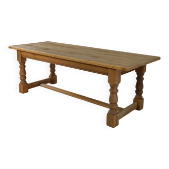 1950s solid oak farmhouse table