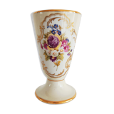 Limoges porcelain cone vase