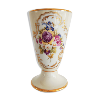 Vase cornet porcelaine de Limoges