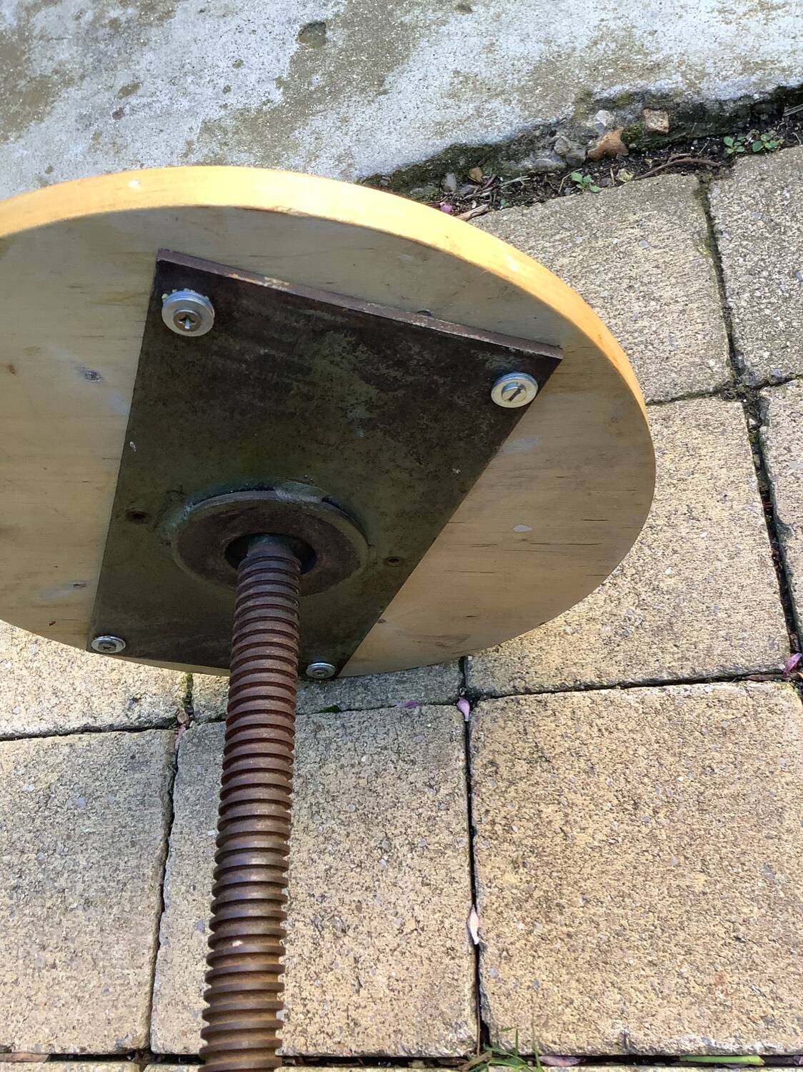 Tabouret d’atelier industriel vintage