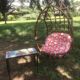 Fauteuil suspendu rotin /bambou 1970 vintage