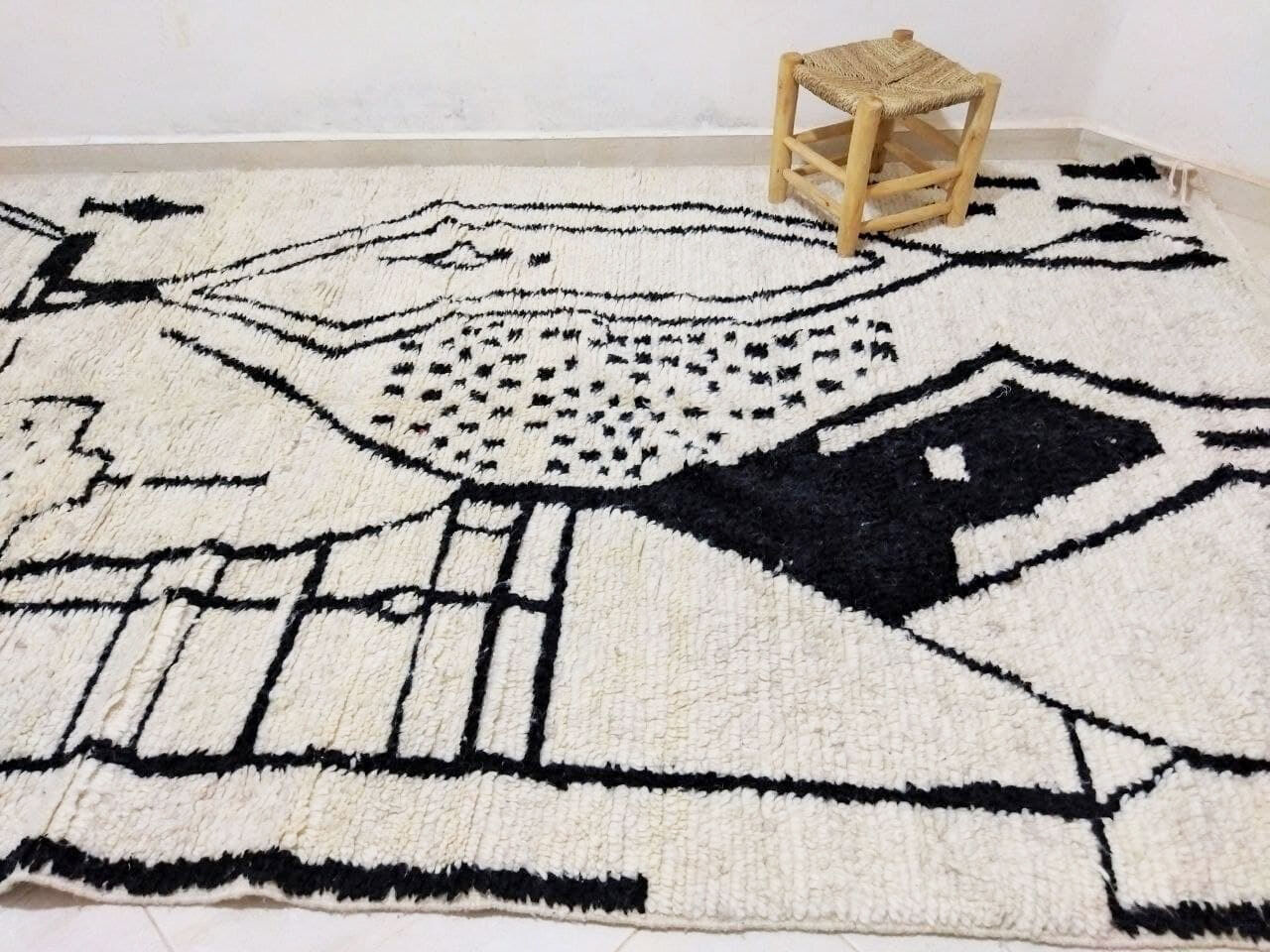 Tapis Berbere Beni Ourain 300x170cm