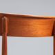 Set of four Danish dining chairs in teak and paper cord, Denmark, 1960