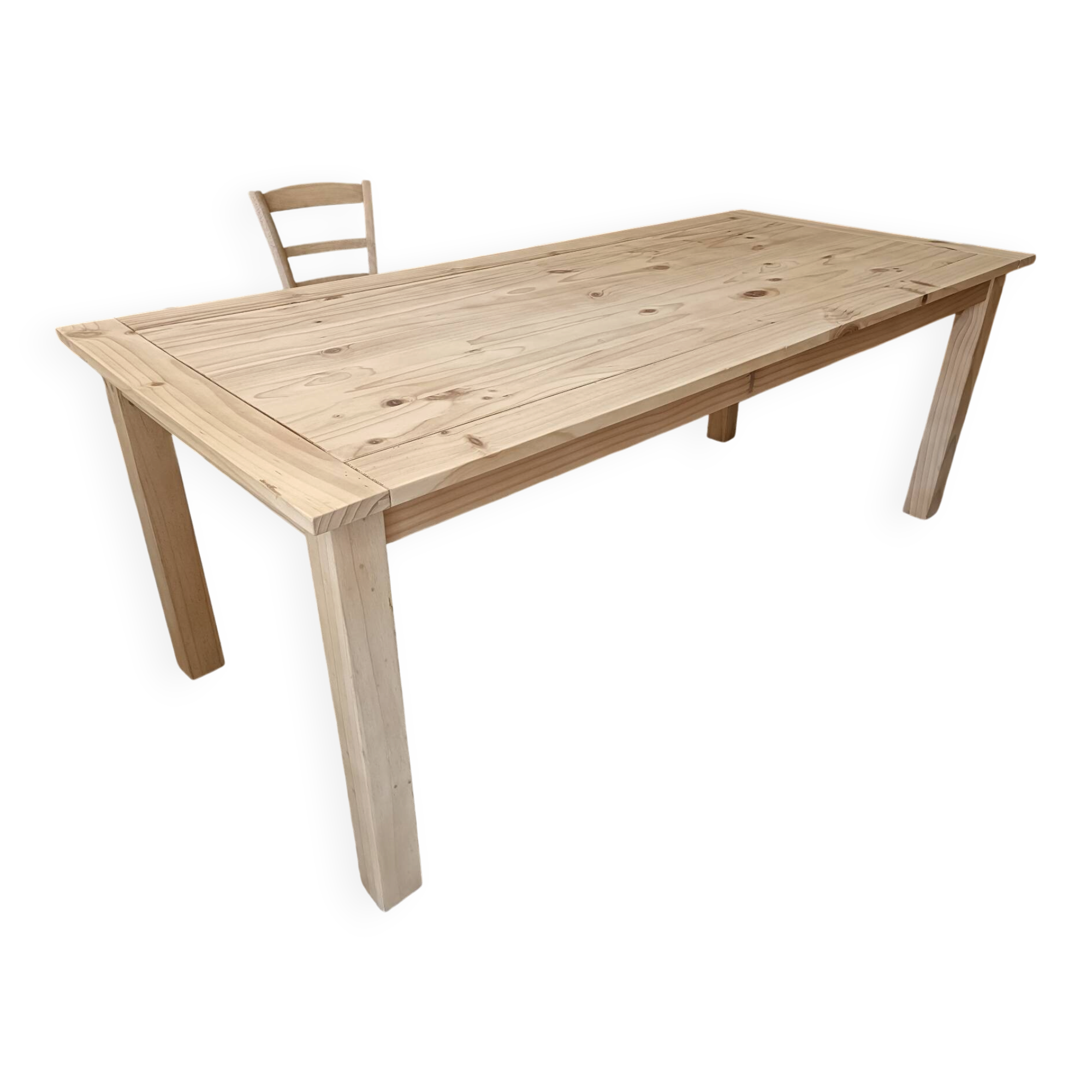 Renovated rectangular dining table