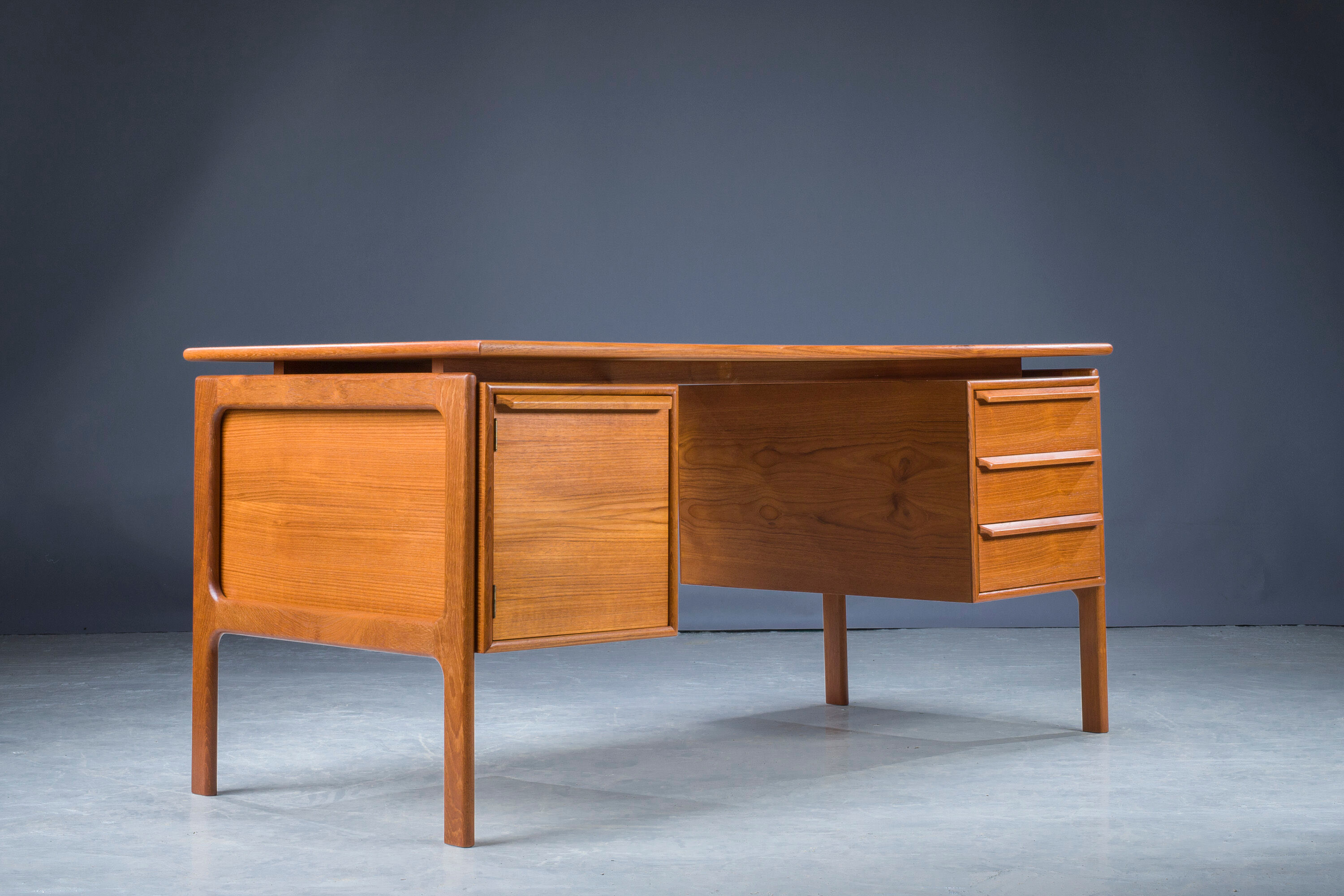 Mid-Century Teak Desk from GV Møbler, 1960s