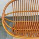 bamboo wood, rattan, vintage sofa