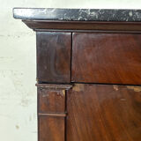 19th century sideboard in mahogany and black granite