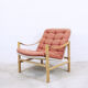 Fauteuils Safari avec un ottoman, Suède, 1960