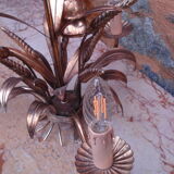 Suspension épi de blé en métal doré 3 lampes