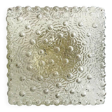 Large glass square flush mount ceiling or wall lamp